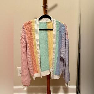 Pastel Striped Women's Cardigan